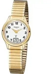 Regent Damen Funkuhr FR208 gold plattiert - Gold
