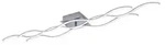 WAVE Leuchten Direkt Deckenleuchte, stahl 2xLED 10,5W, 1xLED 14,7W 3000KInnenleuchte,