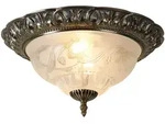 Zeitgen&ouml;ssische Deckenleuchte Derby Aluminium Messing Glas 1 Licht E14 - Bronze