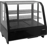 SARO K&uuml;hlvitrine 100 Liter, Modell KATRIN schwarz Mini K&uuml;hlvitrine,...