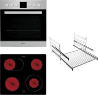 Privileg SET PV520 IN, Privileg SET PV520 IN, 4 Zone(n), Glaskeramik, Schwarz, 56 cm,