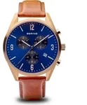 Bering Herren Uhr Armbanduhr Chronograph - 10542-467 Leder