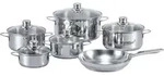 Peperoni Kochtopfset 11 tlg., Edelstahl - Silber