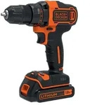 Black & Decker BDCDD186K-QW, Handbohrmaschine, Schwarz, Orange, 1 cm, 2,5 cm, 1...