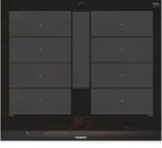 Siemens EX675LYC1E, Schwarz, Edelstahl, Integriert, Zonen-Induktionskochfeld,