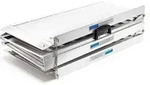 Wiltec Rollstuhlrampe doppelt faltbar 122cm 270kg, mobile Auffahrschiene als