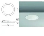 LED-Einbaudownlight 23W A ToledoFlat - Wei&szlig;