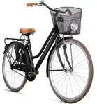 Bergsteiger Amsterdam Damenfahrrad 28 Zoll, mit Korb, Fahrrad-Licht,