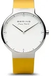 Bering Herren Uhr Armbanduhr Max Ren&eacute; Ultra Slim - 15540-600 Silikon - Gelb