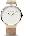 Bering Herren Uhr Armbanduhr Max Ren&eacute; - 15540-364 Meshband - Rosa