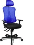Drehstuhl Headpoint SY - blau mit Armlehnen.