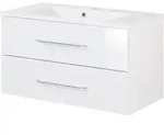 FACKELMANN Waschtischunterschrank inkl. Gussbecken B.CLEVER / Badschrank mit