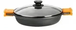 BRA Efficient A270540, 9 l, Rund, Schwarz, Aluminium-Guss, Teflon Platinum Plus,