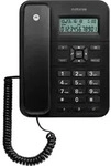 Motorola CT202 Analoges Telefon Anrufer-Identifikation Schwarz (107CT202BLACK) -