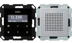 Gira 228026 Unterputz-Radio RDS System 55 Farbe Alu - Wei&szlig;