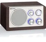 Roadstar HRA-1245WD, Tragbar, Analog, FM, MW, 3,5 W, 1-Weg, Holz - Braun