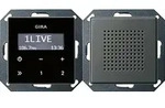 Gira 228020 Unterputz-Radio RDS Gira E22 Edelstahl - Schwarz