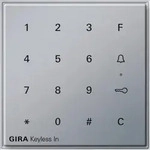 Gira Keyless In Codetastatur, TX44, Unterputz, IP44, Alu lackiert, 1 Stk.