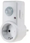 Zwischenstecker mit Bewegungsmelder 120&deg; 9m Reichweite 230V/1200W wei&szlig;