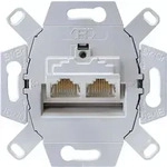 JUNG UAE 8-8 UPOK6 - 2 x RJ-45 - 6a - Grau - 1 St&uuml;ck(e) - Schwarz