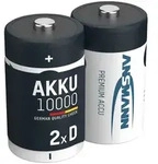 ANSMANN Akku Mono D 9300 mAh 1,2V NiMh, 2 St&uuml;ck - Silber