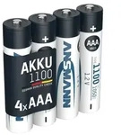 ANSMANN Akku AAA, 4 St&uuml;ck, 1050 mAh 1,2V NiMH - Silber
