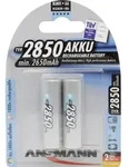 ANSMANN Mignon AA Akku 2850 mAh Hohe Kapazit&auml;t - Silber