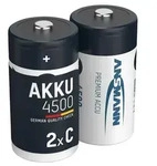 ANSMANN Akku C 4500mAh Baby NiMH 1,2V &ndash; 1000x wiederaufladbar (2 St&uuml;ck) - Blau