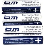 Busch & M&uuml;ller Akku B&M F.Ixon Satz A 4 St. - Silber