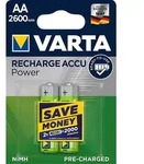 1x2 Varta Rechargeable Accu AA NiMH 2600 mAh Mignon - Gold/Gr&uuml;n