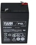 Fiamm FG10451 Blei Akku 6 Volt 4,5Ah 3FM4.5, passend f&uuml;r Leoch DJW6-4.0 - Schwarz