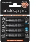 Panasonic eneloop pro, Wiederaufladbarer Akku, AA, 4 St&uuml;ck(e), 2500 mAh, Schwarz -