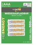 Heitech NiMH-Akku "Ready to Use" - HR03 Micro/AAA - 800 mAh - 1,2V