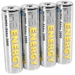 Heitech NiMH-Akku "Ready to Use" - HR06 Mignon/AA - 2000 mAh - 1,2V