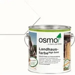 Osmo Landhausfarbe High Solid aus nat&uuml;rlichen &Ouml;len in weiss 2500ml - Wei&szlig;