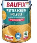 BAUFIX Wetterschutz-Holzgel kiefer seidengl&auml;nzend, 5 Liter, Holzlasur - Braun