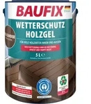 BAUFIX Wetterschutz-Holzgel palisander seidengl&auml;nzend, 5 Liter, Holzlasur - Braun