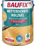 BAUFIX Wetterschutz-Holzgel farblos seidengl&auml;nzend, 5 Liter, Holzlasur - Transparent