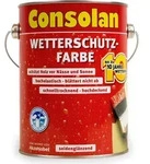 Consolan Wetterschutzfarbe grau 0,75 Ltr. - Braun