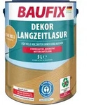 BAUFIX Dekor Langzeitlasur eiche hell seidenmatt, 5 Liter, Holzlasur - Braun