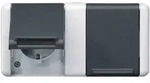 Jung SCHUKO&reg;-Zweifach-Steckdose, verdrahtet, 16 A, 250 V, waagerecht, IP 44, WG 800,