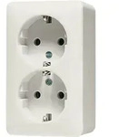 JUNG Schuko-Steckdose 6020A AP600 2-fach weiss 6020A (6020A) - Wei&szlig;