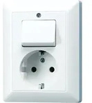 JUNG AS 5576 U WW - CEE 7/3 - Wei&szlig; - Duroplast - 250 V - 80,5 mm - 105 mm - Wei&szlig;