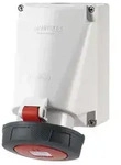 Mennekes 63A5P 6H400V Wanddose IP67 136A ** - Schwarz/Rot/Wei&szlig;