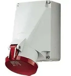 Mennekes 63A5P 6H400V Wanddose 1145A ** IP44 - Rot/Wei&szlig;