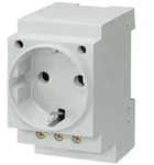Siemens Schuko-Steckdose 16A 5TE6800 n.DIN VDE0620 f.Verteilereinbau - Grau