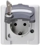 Kopp 103556002, Typ F, Grau, Wei&szlig;, Thermoplast, IP44, 250 V, 16 A - Grau/Wei&szlig;