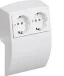 HAGER L22509010 Doppelsteckdose reinweiss (L22509010) - Wei&szlig;