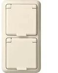 ELSO UPWG Fashion Schuko 225414 2fach reinweiss IP44