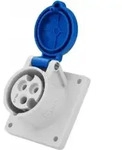MENNEKES 1366, 3P, Schrauben, Blau, Wei&szlig;, IP44, 230 V, 16 A - Blau/Wei&szlig;
